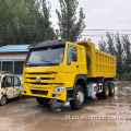 Tangan kedua Howo 375hp 6x4 digunakan truk dump